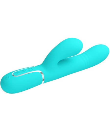 PRETTY LOVE - VIBRADOR PUNTO G MULTIFUNCIÓN VERDE AGUA