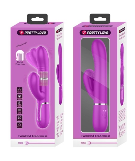 PRETTY LOVE - VIBRADOR PUNTO G MULTIFUNCIÓN FUCSIA