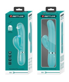 PRETTY LOVE - PERLITA VIBRADOR PUNTO G 3 EN 1 MULTIFUNCIÓN VERDE AGUA