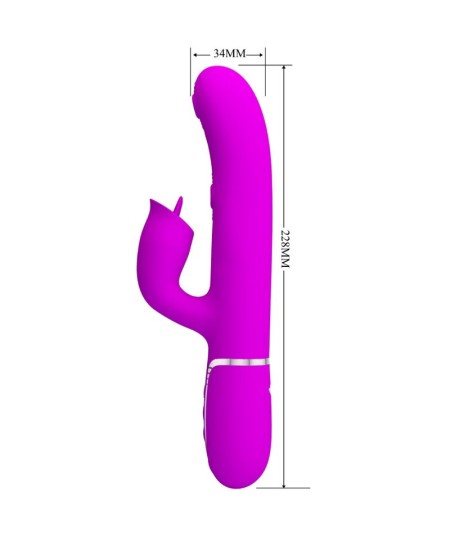 PRETTY LOVE - VIBRADOR RABBIT CON LICKING FUCSIA