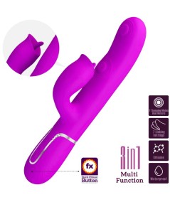 PRETTY LOVE - VIBRADOR RABBIT CON LICKING FUCSIA