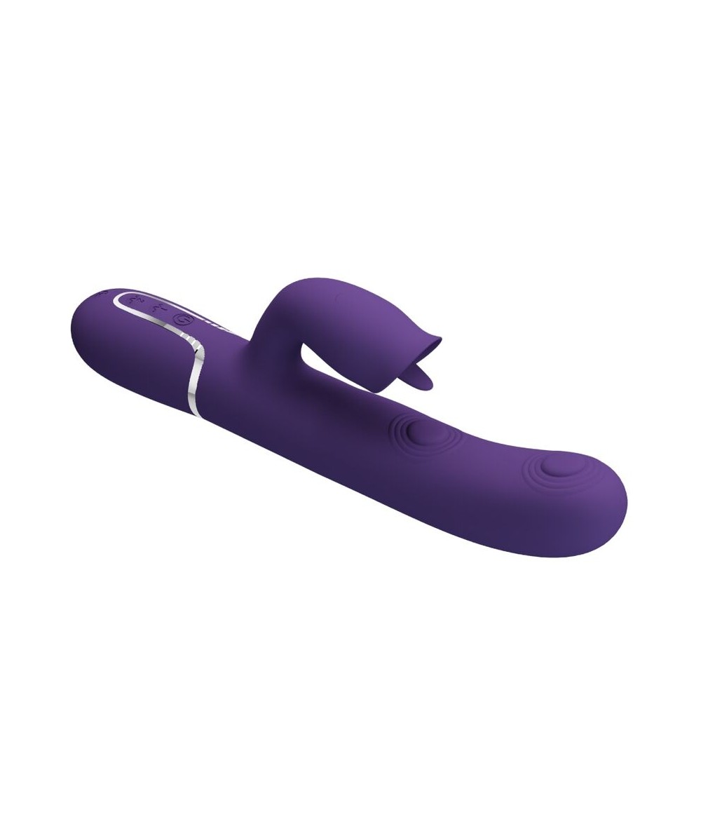 PRETTY LOVE - VIBRADOR RABBIT CON LICKING MORADO