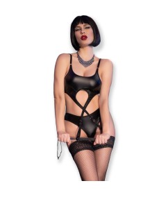 CHILIROSE - CR 4625 SET CUATRO PIEZAS CROTCHLESS NEGRO S