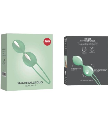 FUN FACTORY - SMARTBALLS DUO BOLAS PELVICAS BLANCO / VERDE PISTACHO