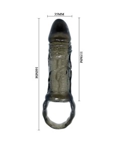 BAILE - FUNDA EXTENSORA PENE CON STRAP PARA TESTICULOS 11.5 CM