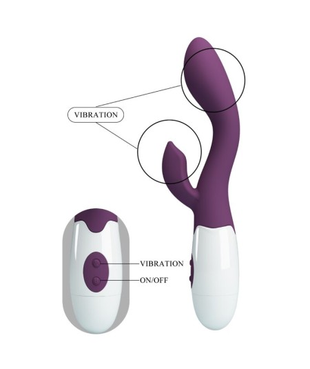 PRETTY LOVE - BRIGHTY VIBRADOR PUNTO G MORADO