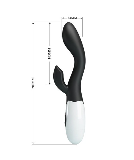 PRETTY LOVE - BRIGHTY VIBRADOR PUNTO G NEGRO