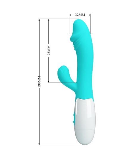 PRETTY LOVE - SNAPPY VIBRADOR PUNTO G VERDE AGUA