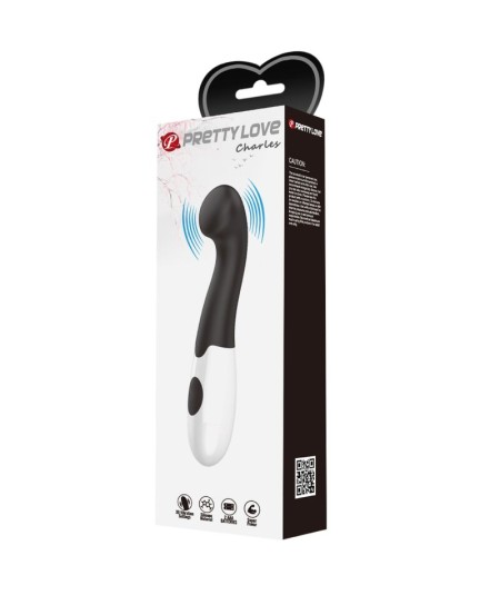 PRETTY LOVE - CHARLES VIBRADOR PUNTO G 30 MODOS NEGRO