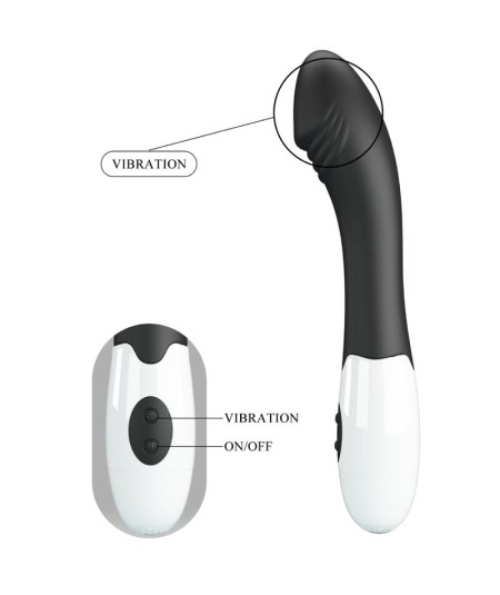 PRETTY LOVE - ELEMENTAL VIBRADOR PUNTO G 30 MODOS NEGRO