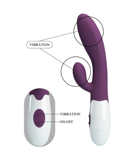 PRETTY LOVE - ALVIS VIBRADOR RABBIT & PUNTO G MORADO