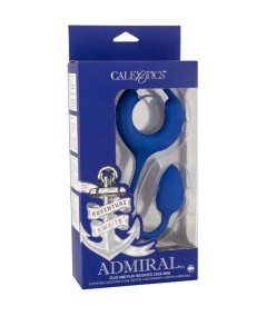 CALEXOTICS - ADMIRAL ANILLO CON PESO PARA PENE AZUL