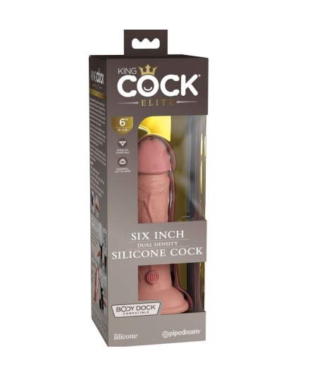 KING COCK - ELITE DILDO REALISTICO SILICONA 15.2 CM