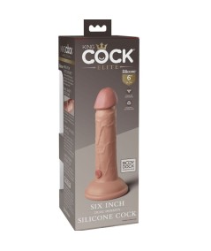 KING COCK - ELITE DILDO REALISTICO SILICONA 15.2 CM