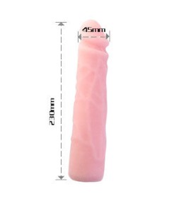 BAILE - DILDO SILICONA TACTO PIEL REALISTICO 23 CM