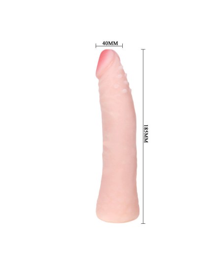 BAILE - DILDO SILICONA TACTO PIEL REALISTICO 19 CM COLOR CAJA ALEATORIO