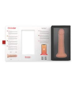 ONINDER - LARGE BOGOTÁ DILDO VIBRADOR 9 VELOCIDADES NATURAL 22 CM -O- 4.5 CM - APP GRATUITA