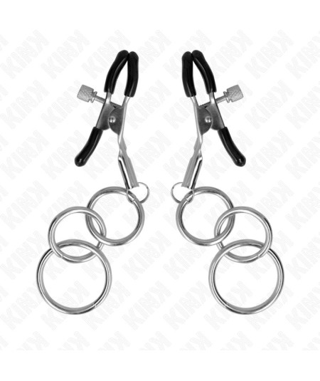 KINK - PINZAS PARA PEZONES CON 3 AROS 6 CM