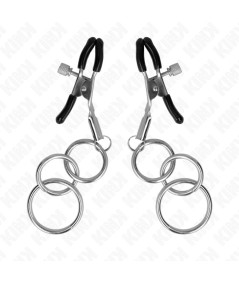 KINK - PINZAS PARA PEZONES CON 3 AROS 6 CM