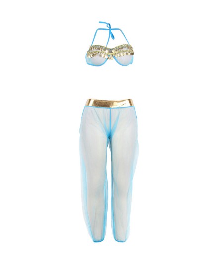 SUBBLIME - SET DE LENCERIA INDIA STYLE AZUL S/M