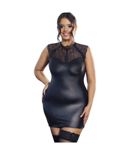 SUBBLIME - VESTIDO SEXY DE CUERO L/XL