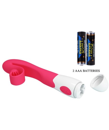 ROMANCE - VIBRADOR Y ESTIMULADOR 30 VELOCIDADES ROSA