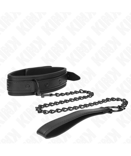 KINK - COLLAR CON CORREA 78 CM BONDAGE DE NEOPRENO MODELO 2 AJUSTABLE 37.5 X 49.5 CM