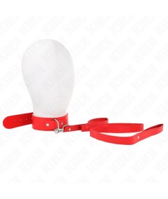 KINK - COLLAR CON CORREA 116 CM FINO ROJO AJUSTABLE 32-50 CM X 8 CM