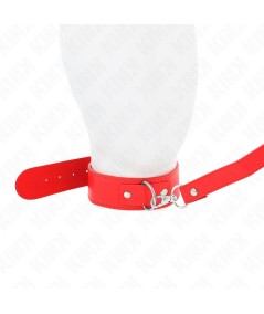 KINK - COLLAR CON CORREA 116 CM FINO ROJO AJUSTABLE 32-50 CM X 8 CM