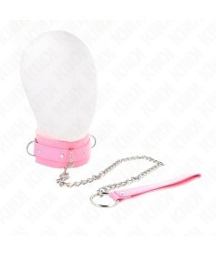 KINK - COLLAR CON CORREA 65 CM CON RESTRICCIONES ROSA AJUSTABLE 36-42 CM X 5.5 CM