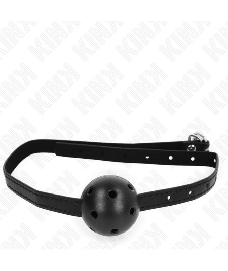 KINK - MORDAZA DE BOLA 4.5 CM TRANSPIRABLE SIMPLICITY NEGRO 62 x 1.5 CM