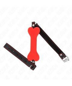 KINK - MORDAZA DE HUESO 12 CM ROJO 63 x 2 CM