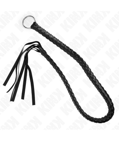 KINK - LÁTIGO DE SERPIENTE CON ANILLO DE MANO NEGRO 65 CM