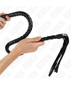 KINK - LÁTIGO DE SERPIENTE CON ANILLO DE MANO NEGRO 65 CM