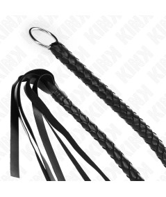 KINK - LÁTIGO DE SERPIENTE CON ANILLO DE MANO NEGRO 65 CM