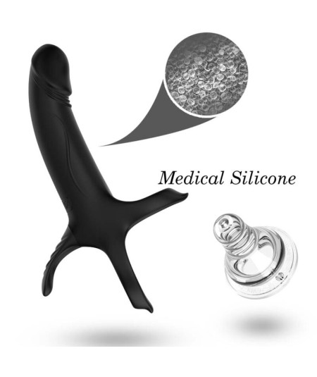 ARMONY - DILDO CON ANILLO & VIBRADOR CONTROL