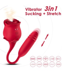 ARMONY - ROSEKNIGTH SUCCIONADOR CLITORIS & VIBRADOR ROJO