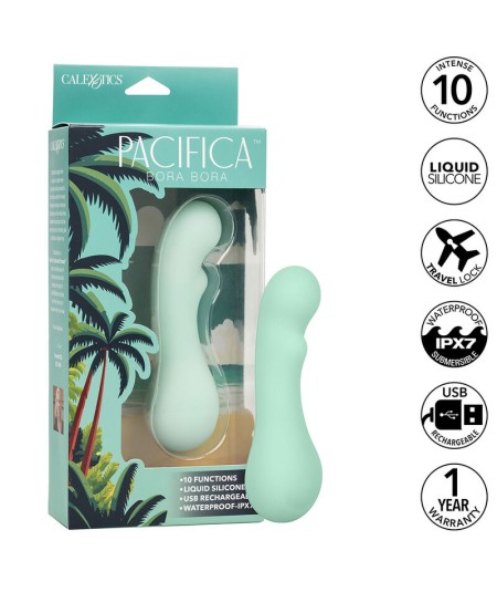 CALEXOTICS - PACIFICA BORA BORA ESTIMULADOR PUNTO G 10 VIBRACIONES AQUA