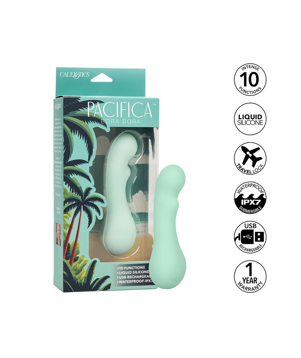 CALEXOTICS - PACIFICA BORA BORA ESTIMULADOR PUNTO G 10 VIBRACIONES AQUA