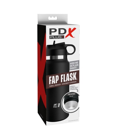 PDX PLUS - FAP FLASK ESTIMULADOR DE BOTELLA DISCRETO TRANSPARENTE MODELO 1