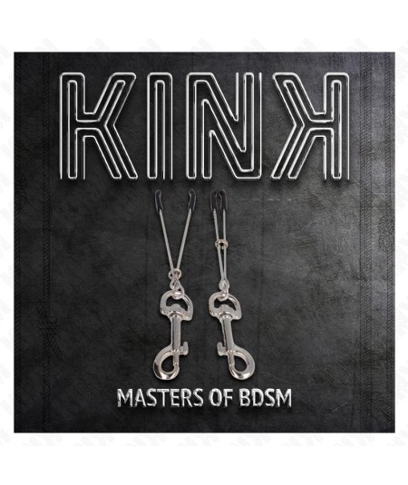 KINK - PINZAS PARA PEZONES FINA CON GANCHO PLATEADO 7 CM