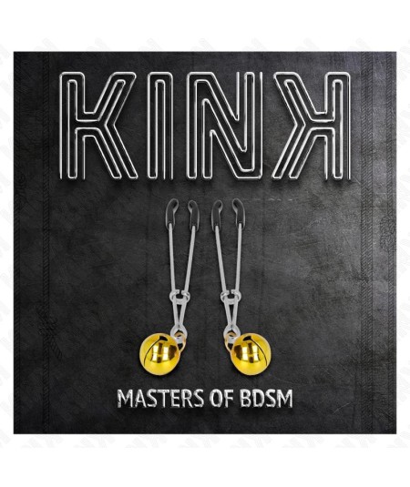 KINK - PINZAS PARA PEZONES FINA CON CASCABEL DORADO 7 CM