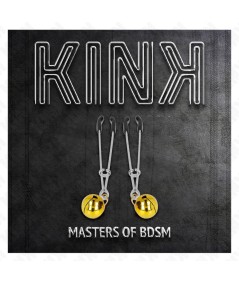 KINK - PINZAS PARA PEZONES FINA CON CASCABEL DORADO 7 CM