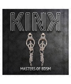 KINK - PINZAS PARA PEZONES ESTILO JAPONÉS CON CADENAS PLATEADO