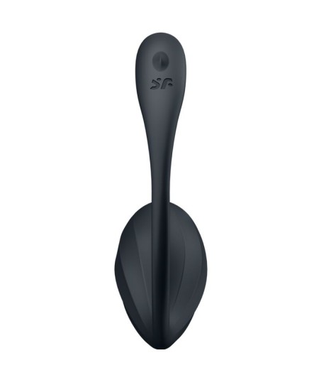 SATISFYER - RIBBED PETAL ESTIMULADOR PUNTO G CONTROL REMOTO NEGRO APP GRATUITA