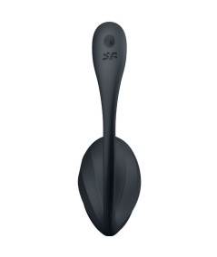 SATISFYER - RIBBED PETAL ESTIMULADOR PUNTO G CONTROL REMOTO NEGRO APP GRATUITA