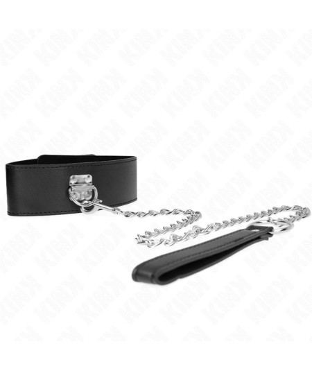 KINK - COLLAR CON CORREA 65 CM ANCHO NEGRO AJUSTABLE 33.5-41 CM X 5 CM