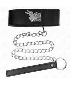 KINK - COLLAR CON CORREA 65 CM ANCHO NEGRO AJUSTABLE 33.5-41 CM X 5 CM