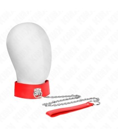 KINK - COLLAR CON CORREA 65 CM ANCHO ROJO AJUSTABLE 33.5-41 CM X 5 CM