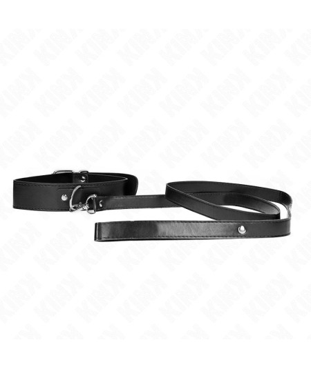 KINK - COLLAR CON CORREA 116 CM FINO NEGRO AJUSTABLE 32-50 CM X 8 CM